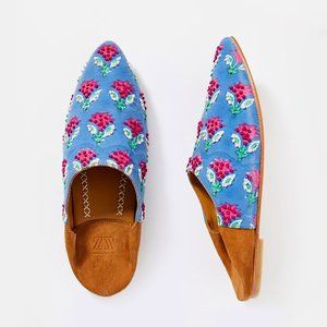 Llani | Maisie Embellished Babouche Mules | NWT